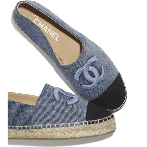 chanel espadrilles denim|Chanel espadrilles discount.